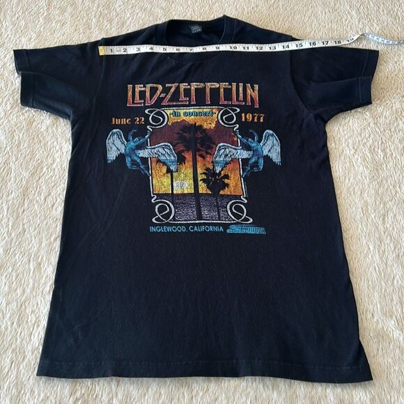 Led Zepplin short sleeve shirt black size small - Picture 12 of 16